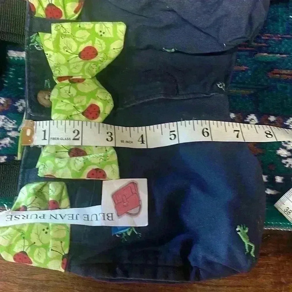 Homemade, darling purse with ladybugs and frogs. Can’t get any cuter than this! - Picture 12 of 12